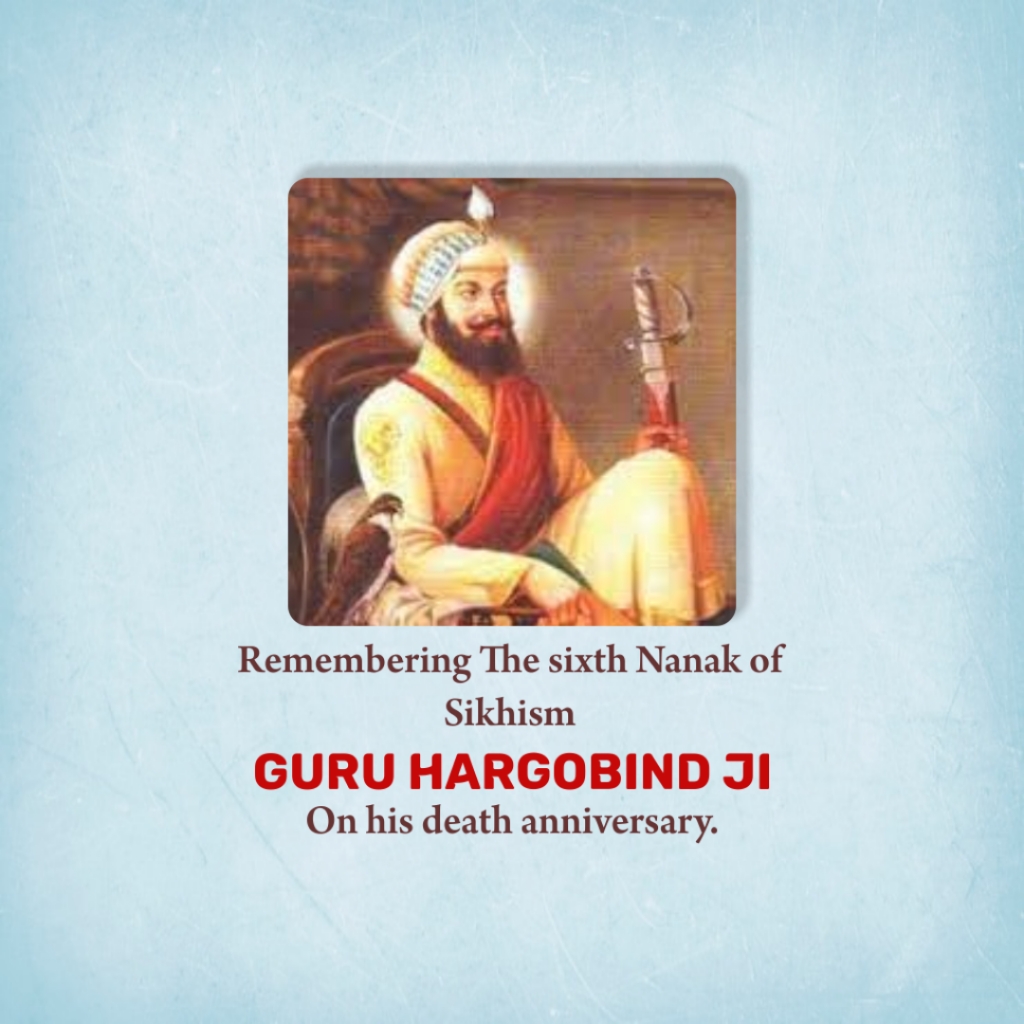 Guru Hargobind Singh Death Anniversary: 19 March | Download Poster and Hd images Free 28 guru hargobind singh Death Anniversary Free Graphics